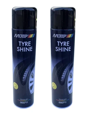Preiswert 2x 600ml Motip Reifen Glanz Spray Reifenspray Reifenpflege Set