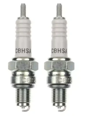Abverkauf 2x Zündkerze C8HSA Zündkerzen Set 2 Stück für Motorrad / Roller