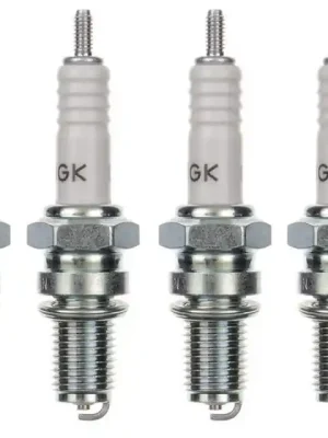 Abverkauf 4x Zündkerze DR8ES 4er Pack Zündkerzen Set 4 Stück für Motorrad / Roller / Scooter