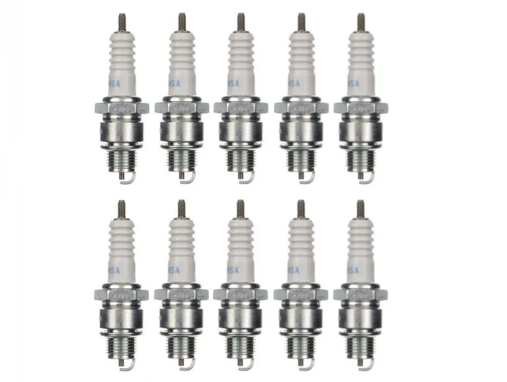 Wochenendangebot 10x Zündkerze BR8HSA Zündkerzen Set 10 Stück 10er Pack für Motorrad / Roller