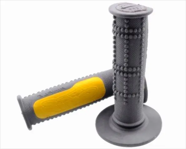 Lenkergriffe PROGRIP Griffe 792 grau gelb Roller Scooter Motorrad Sale