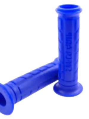 Neue Ware Lenker Griffgummis TUNING Griffe Super Grip blau Roller Scooter Motorrad
