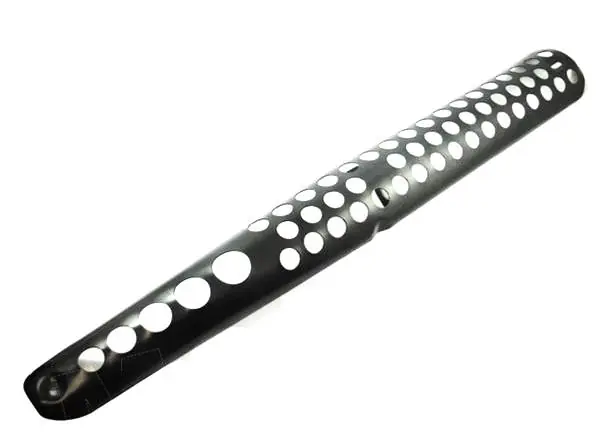 Ausverkauf Hitzeschutz Hitzeschild für Auspuff Auspuffanlage schwarz - Simson S51, S70, S53, S83 Enduro Moped