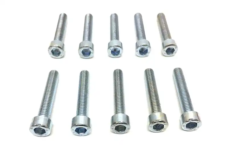10x Innensechskant Schrauben Set M6x35 mm Chrom – Roller, Motorrad, Quad Markenware