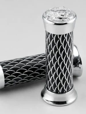 Universal Lenkergriffe Griffe Alu Grip Roller Scooter Motorrad Letzte Chance