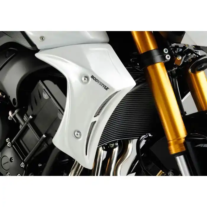 Preis Gesenkt BODYSTYLE Sportsline Kühlerseitenverkleidung weiß Competition White, BWC1 passt für YAMAHA FZ8(10-13)