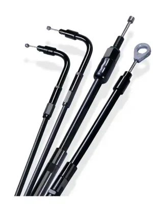 Sonderangebot Barnett Rückholzug Stealth Schwarz 46" für Harley-Davidson 96-22