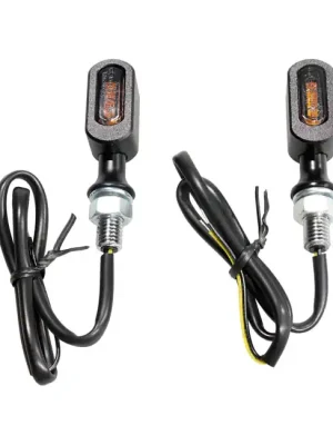 3-1 Blinker Fastline LED. Schwarz, Glas smoke, für Harley-Davidson mit E-Zeichen Neue Kollektion