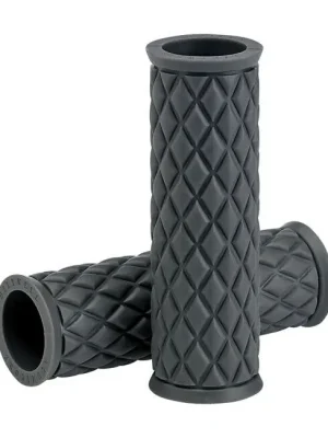 Neue Ware Biltwell AlumiCore Griffauflage, Grau, für Harley - Davidson
