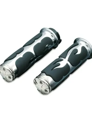 Küryakyn Iso Flame Griffe, Chrom, für Harley-Davidson 08-19 mit E-Gas Preiswert