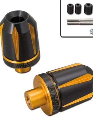 Aktuell Daytona - Lenkerenden / Lenkergewichte "SCRATCH" gold - schwarz eloxiert 7/8"+1" Lenker mit Ø 14-19 mm Paar ALU Lenkerenden Lenkergewichte