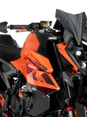 PUIG Downforce Naked Front Spoiler mit ABE matt-schwarz passend für KTM 990 Duke / R - Modelle (2024-2026) Letzte Chance