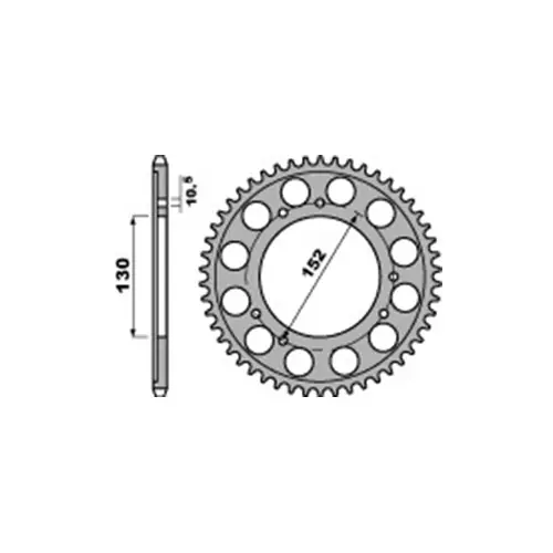Direktkauf Kettenrad PBR713 Stahl