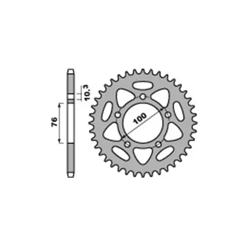 Kettenrad PBR4456 Stahl Wochenendangebot