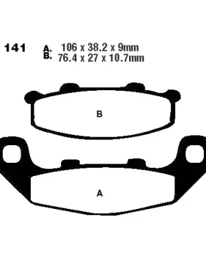 Bremsklotz Standard EBC FA141 (1 Satz) Wochenendangebot