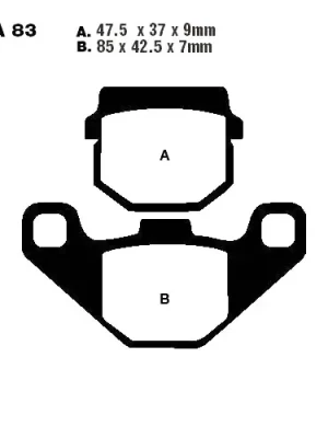 Finale Aktion Bremsklotz Sinter R EBC FA083R (1 Satz)