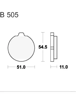 Neue Ware Bremsklotz Standard TRW MCB505 (1 Satz)