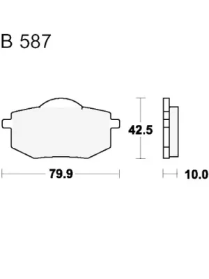 Bremsklotz Standard TRW MCB587 (1 Satz) Online Kaufen
