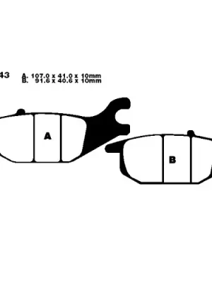 Preisknaller Bremsklotz Standard EBC FA343 (1 Satz)