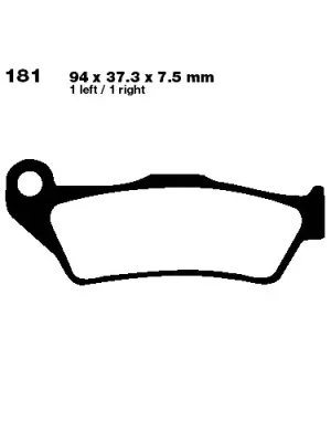 Garantierte Lieferung Bremsklotz Sinter MX-S EBC MXS181 (1 Satz)