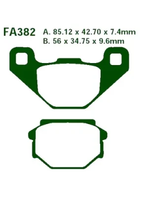 Preisknaller Bremsklotz Standard EBC FA382 (1 Satz)