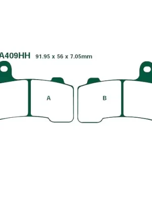 Abverkauf Bremsklotz Sinter HH EBC FA409HH (1 Satz)