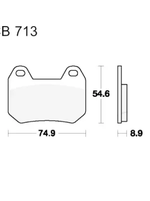 Bestseller Bremsklotz Standard TRW MCB713 (1 Satz)