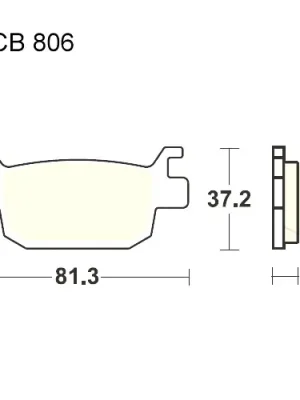 Neu Bremsklotz Sinter Scooter TRW MCB806SRM (1 Satz)