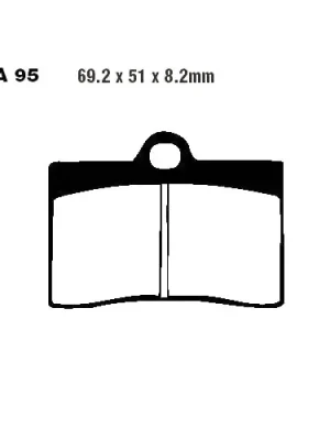 Angebot Bremsklotz Semi-Sinter V EBC FA095V (1 Satz)