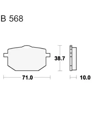 Bremsklotz Sinter vorne TRW MCB568SV (1 Satz) Sonderaktion