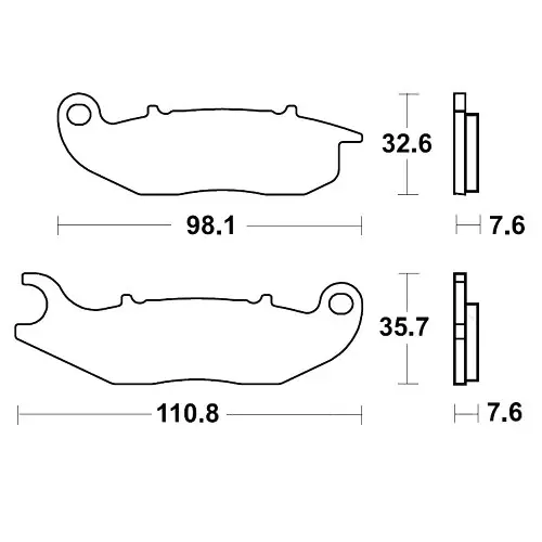 Ausverkauf Bremsklotz Sinter SI TRW MCB818SI (1 Satz)