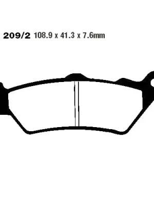 Bremsklotz Semi-Sinter V EBC FA209-2V (1 Satz) Neuheit