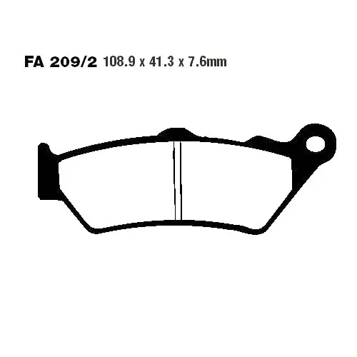 Bremsklotz Semi-Sinter V EBC FA209-2V (1 Satz) Neuheit