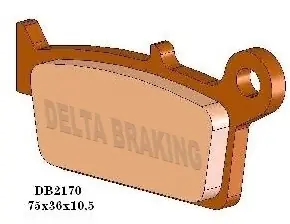 Nur Heute Delta Braking DB2170 MX-D (Heavy Duty) Rear Brake Pads