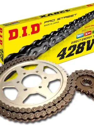 Zertifiziert DID Kettensatz Stahl Yamaha DT 125 RE MX Everts (DE06) Bj.2006