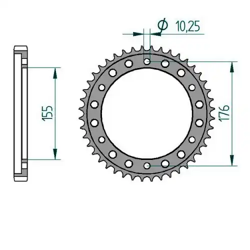 Kettenrad Stahl Super-Preis