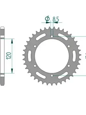 Kettenrad C50-Stahl Top-Seller