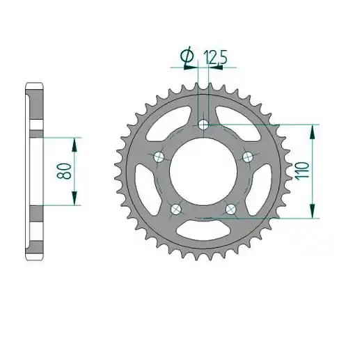 Angebot Kettenrad Stahl