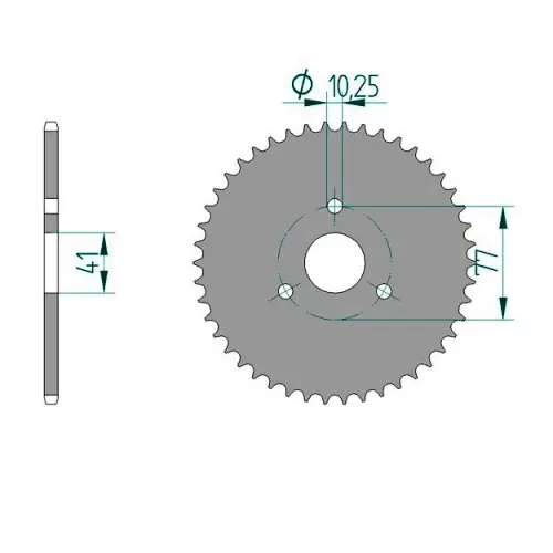 Kettenrad Aluminium Ausverkauf