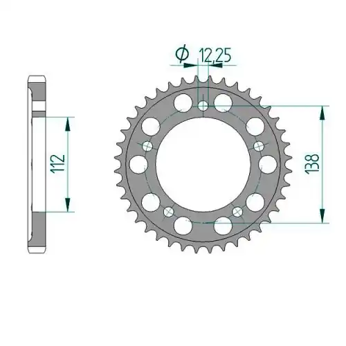 Kettenrad Aluminium Schnäppchen