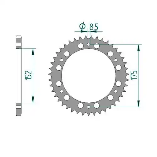 Mega-Angebot Kettenrad Aluminium