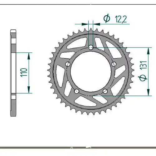 Kettenrad Aluminium Wochenendangebot