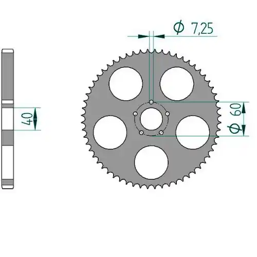 Kettenrad Aluminium Sonderangebot