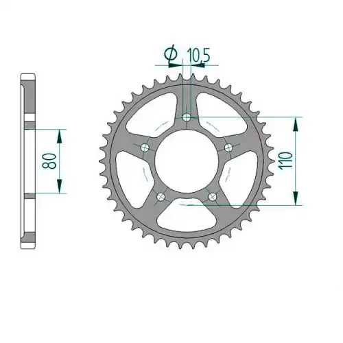 Jetzt Kaufen Kettenrad C50-Stahl
