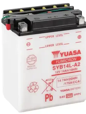 Batterie YUASA SYB14L-A2 (DC) offen ohne Säure Neu Im Sortiment