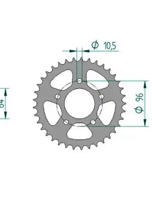 Preisknaller Kettenrad C50-Stahl