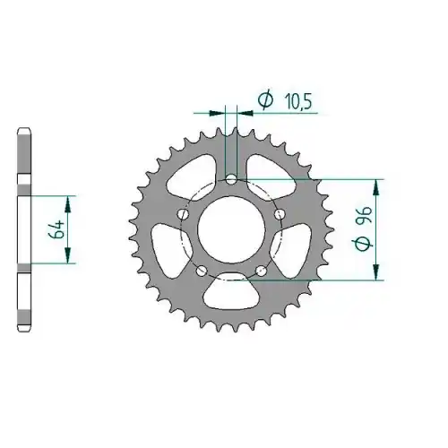 Preisknaller Kettenrad C50-Stahl