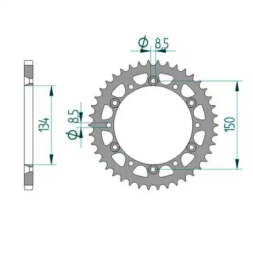 Bestseller Kettenrad C50-Stahl