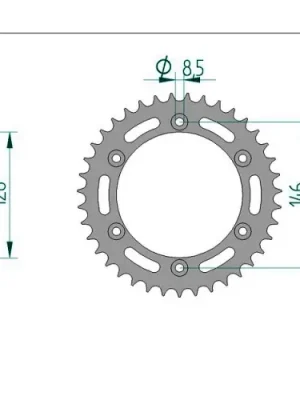 Bestpreis Kettenrad C50-Stahl
