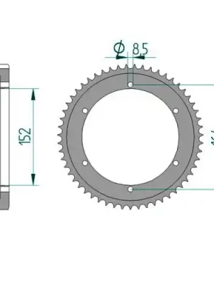 Kettenrad C50-Stahl Geprüft